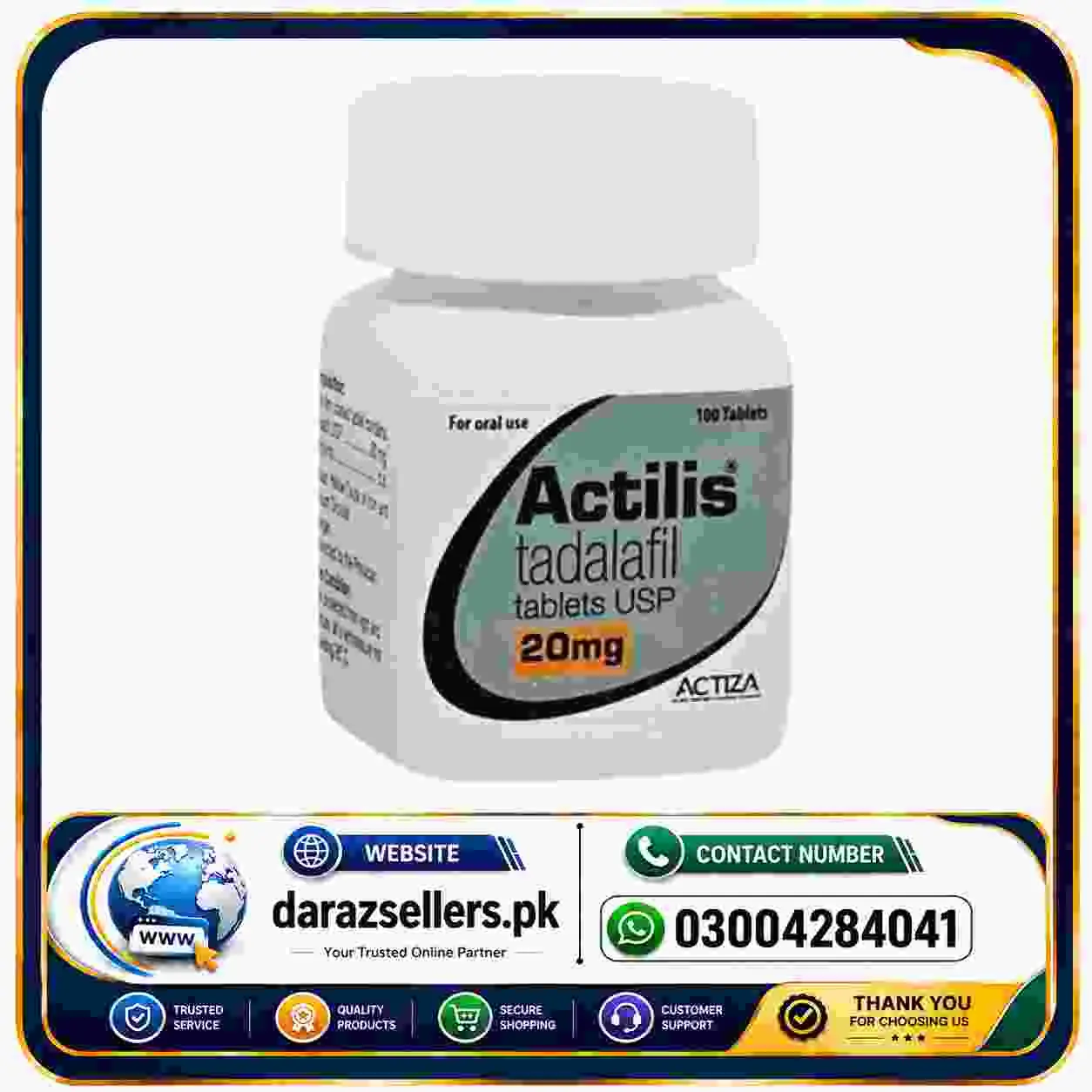 Actilis (tadalafil) 20mg Price in Pakistan