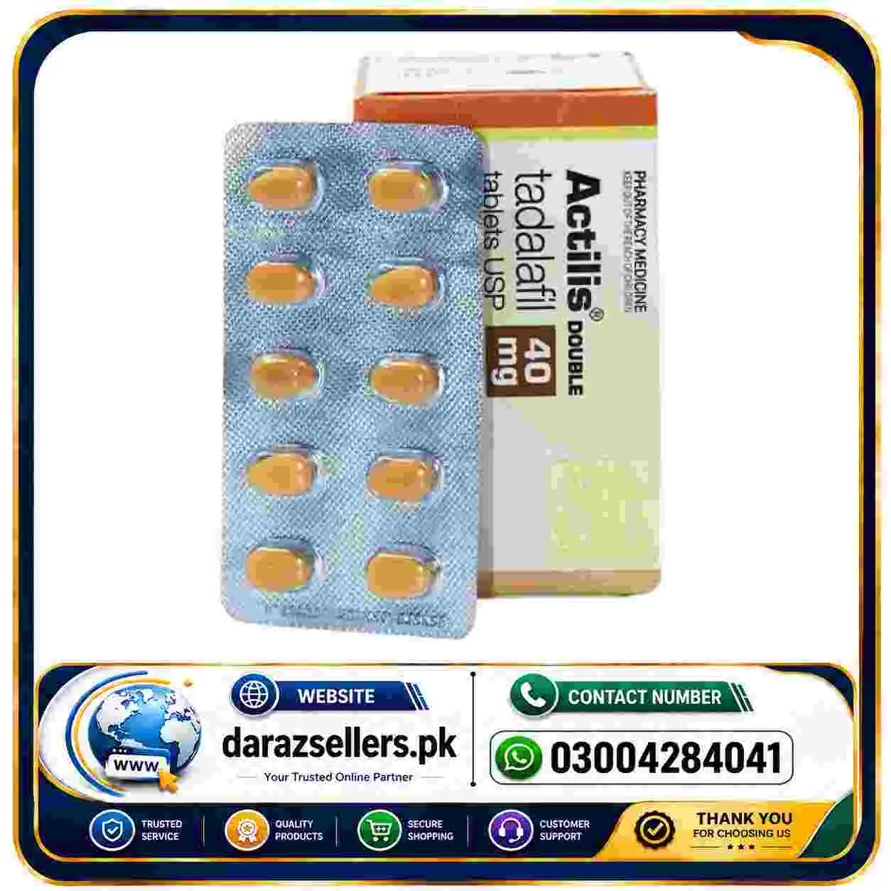 Actilis (tadalafil) 40mg Price in Pakistan