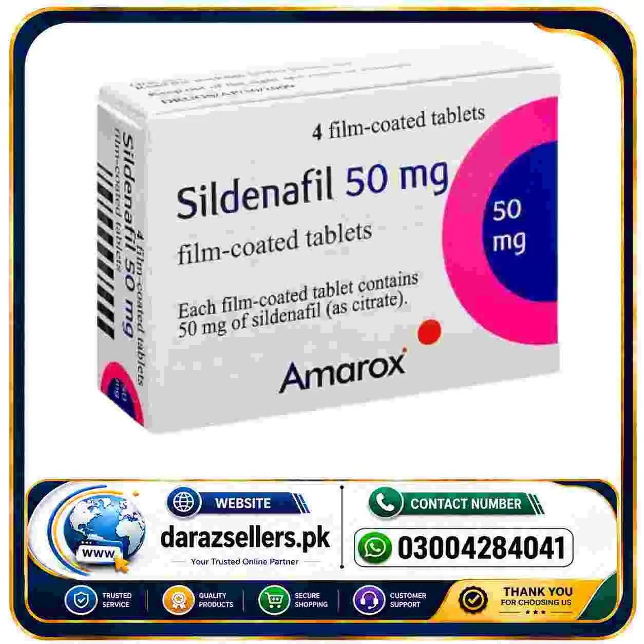 Amarox Sildenafil 50mg in Pakistan