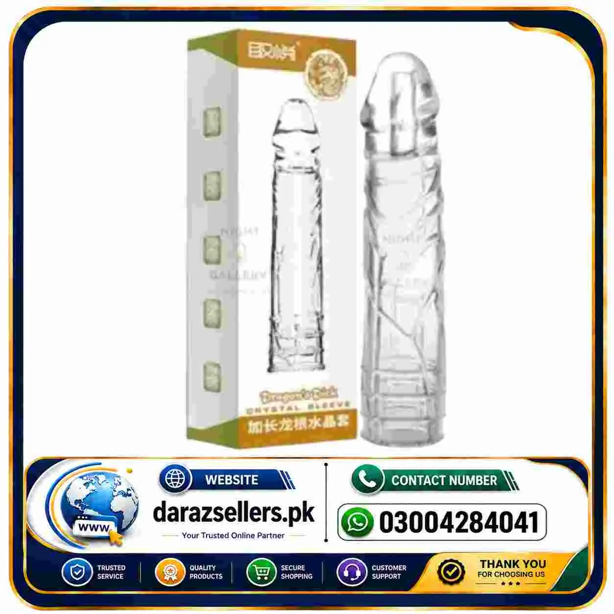 Best Dragon Silicone Crystal Delay Condom Price in Pakistan