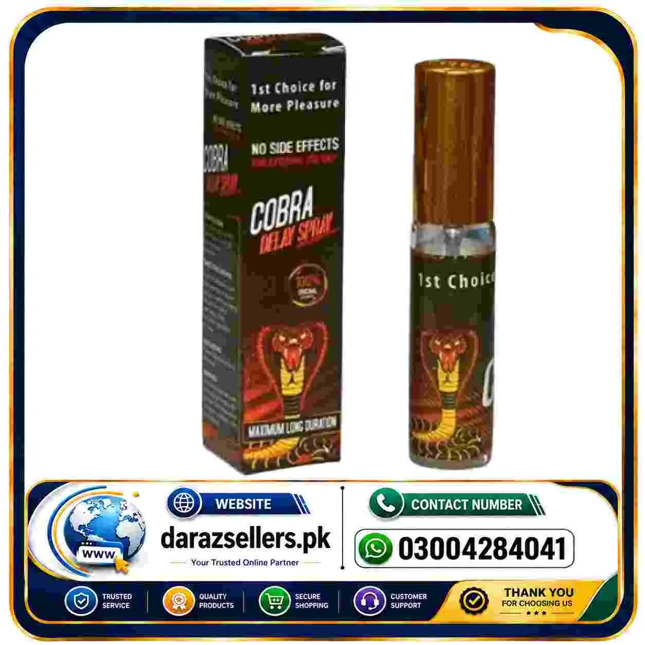 Black Cobra Sensitivity Control Delay Spray in Pakistan
