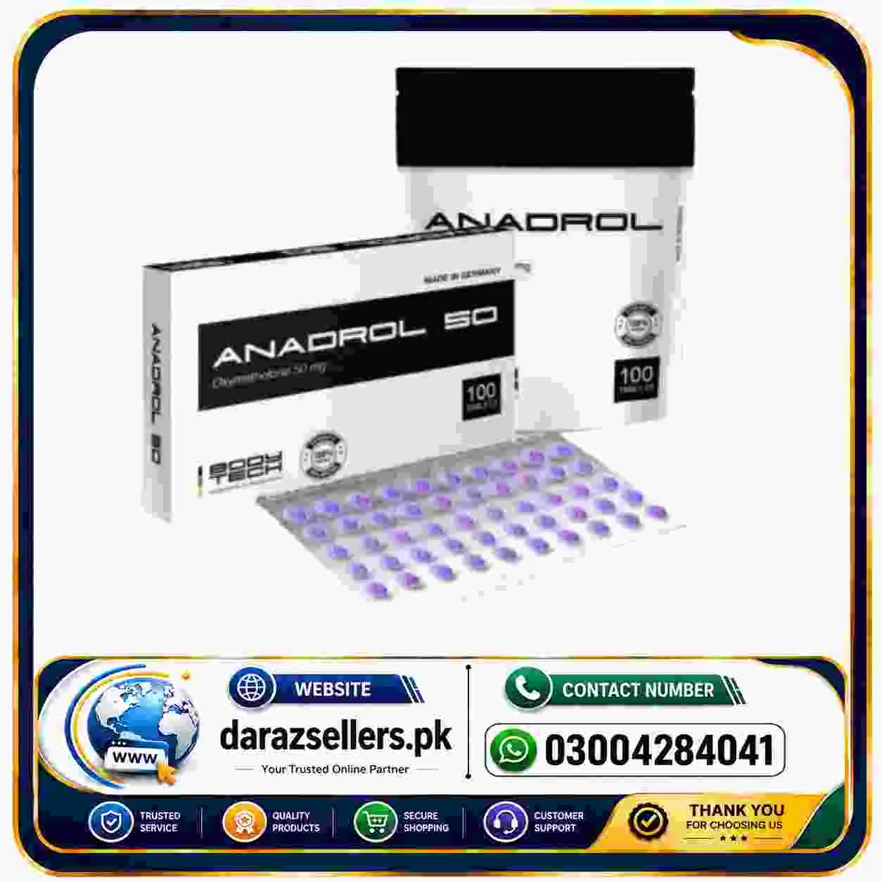 Bodytech Anadrol Androlic Tablets In Pakistan