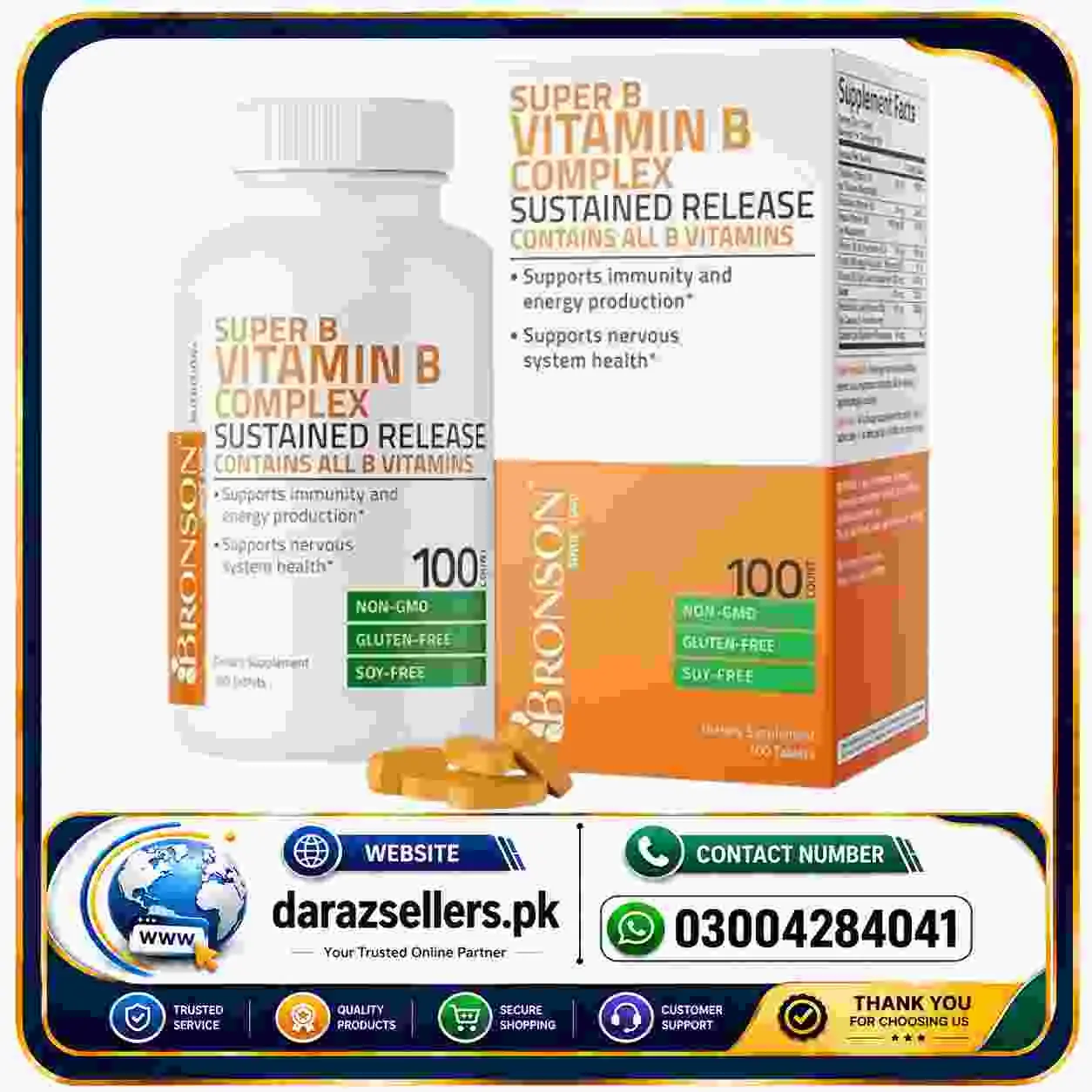 Bronson Vitamin B Complex + Vitamin C in Pakistan