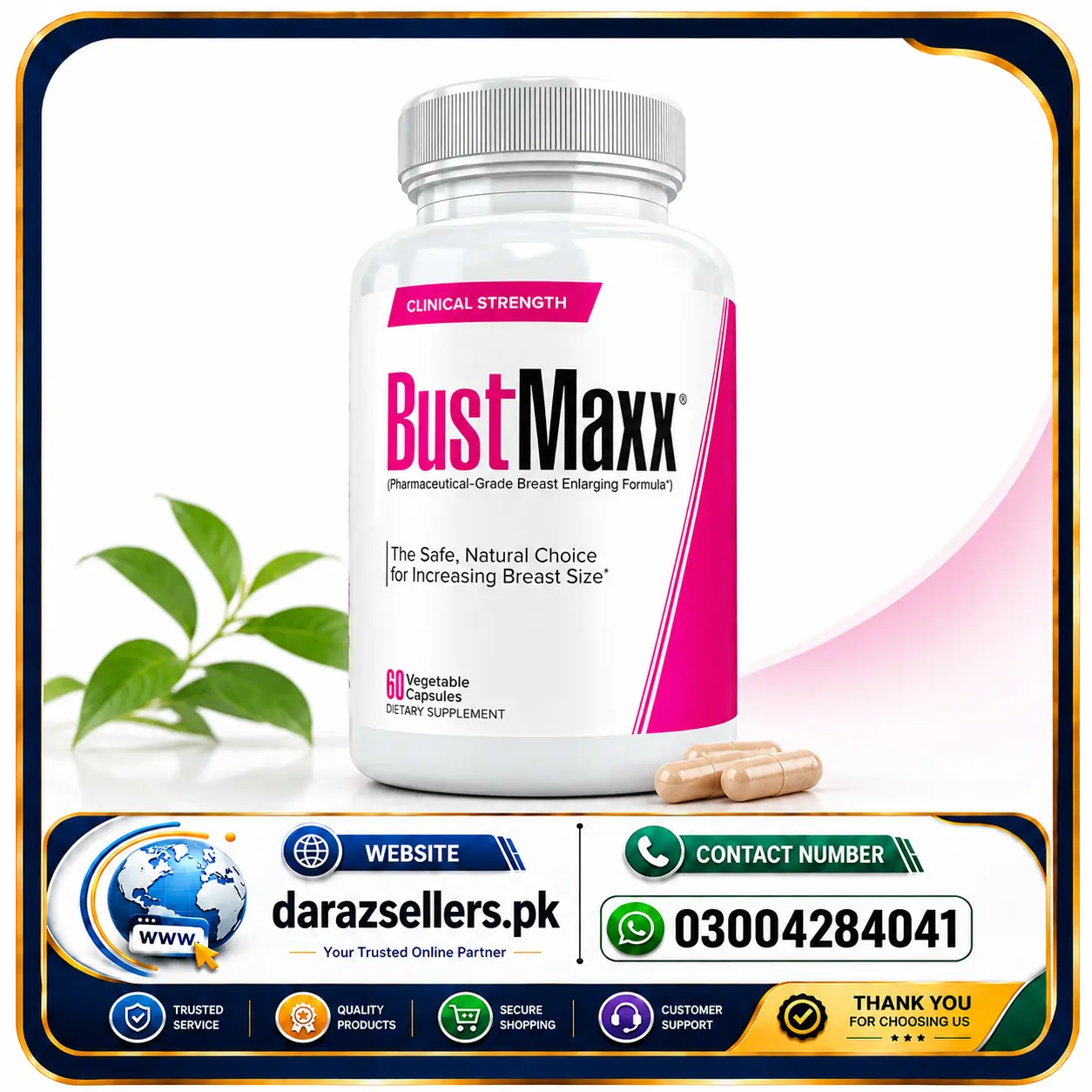 BustMaxx Natural Supplement Price in Pakistan