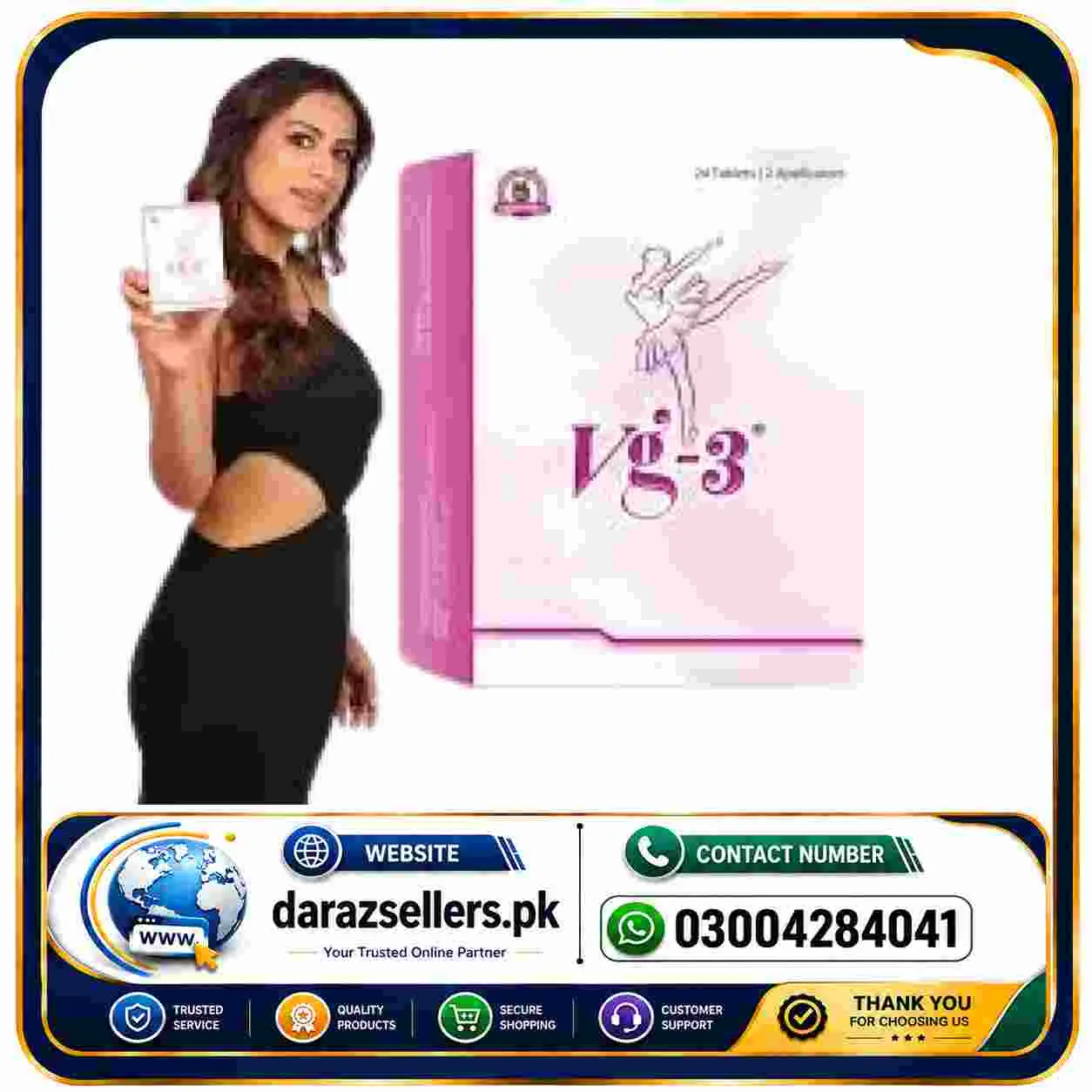 Buy VG 3 Tablets 24 Pills Price in Pakistan