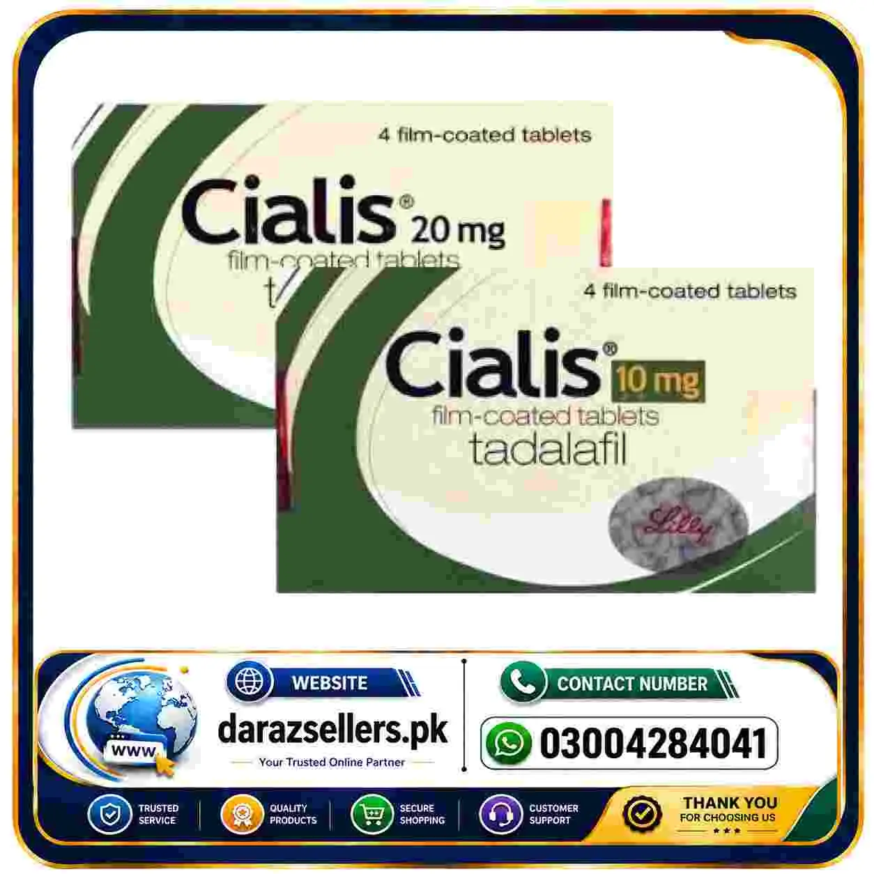 Cialis (Tadalafil) 10mg Price in Pakistan