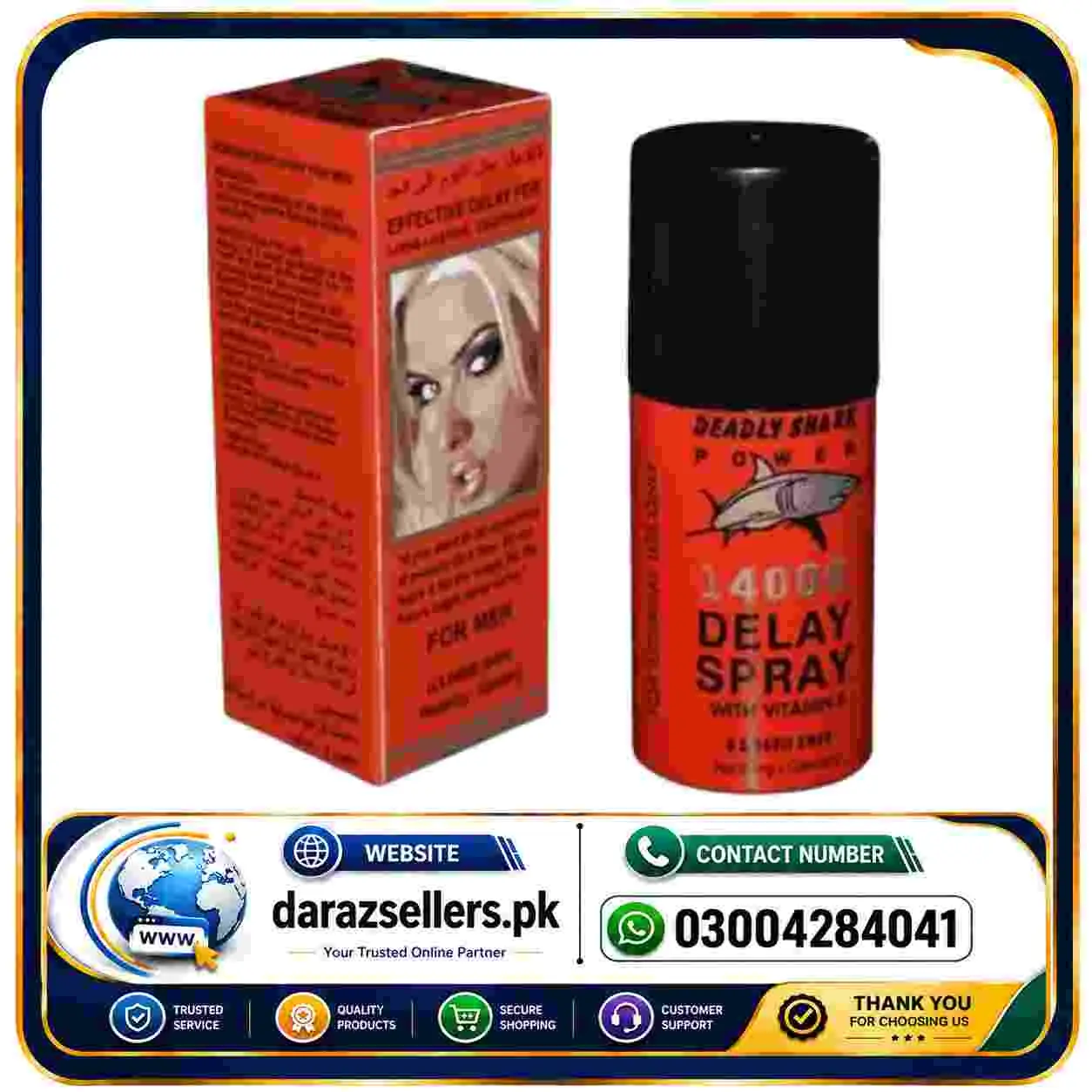 Deadly Shark 14000 Delay Spray for Men in Pakistan