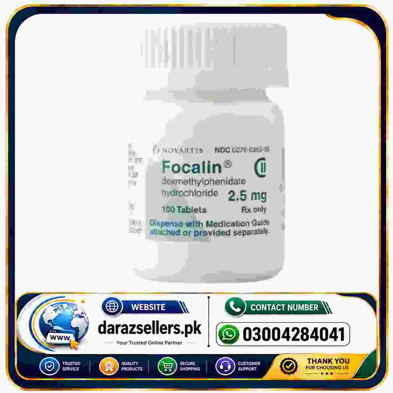 Focalin 2.5 Mg Tablets Price In Pakistan