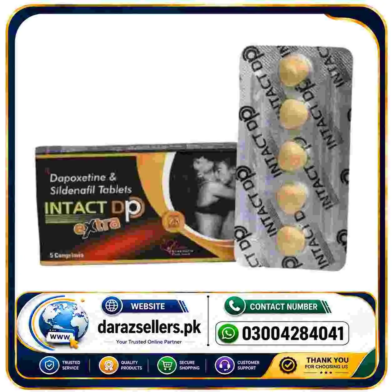 Intact DP (Sildenafil + Dapoxetine)Tablets Price in Islamabad