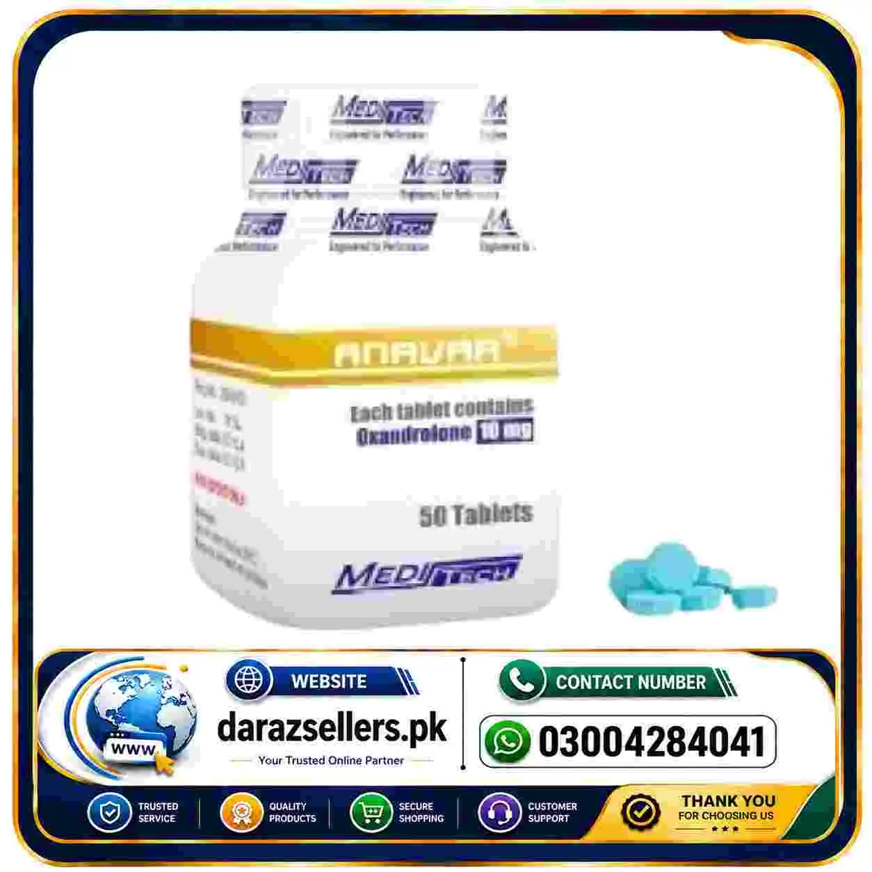 Meditech Anavar Tablets in Pakistan
