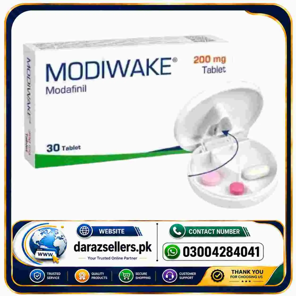 Modiwake 200mg Tablets Price in Pakistan