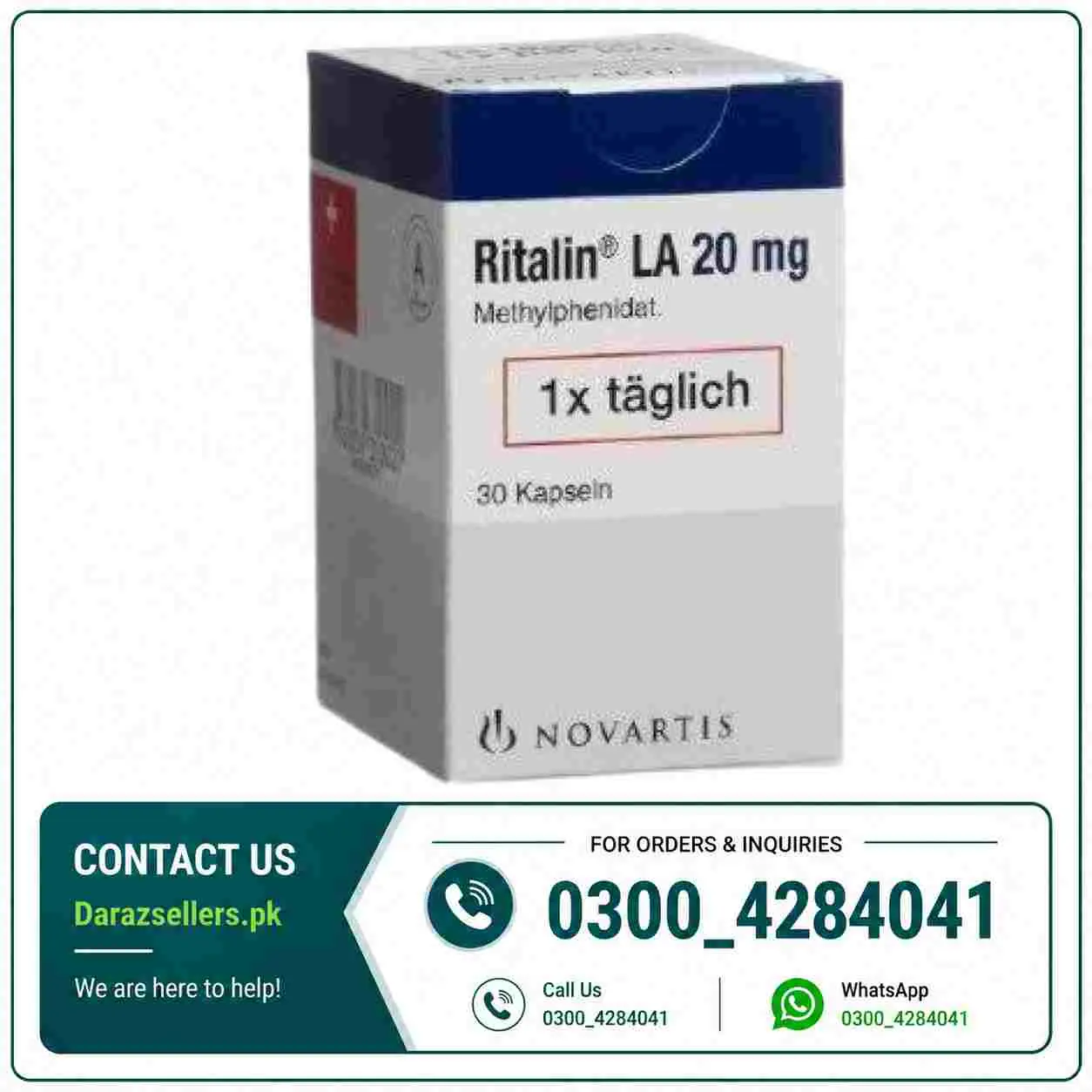 Ritalin 20mg Price in Pakistan