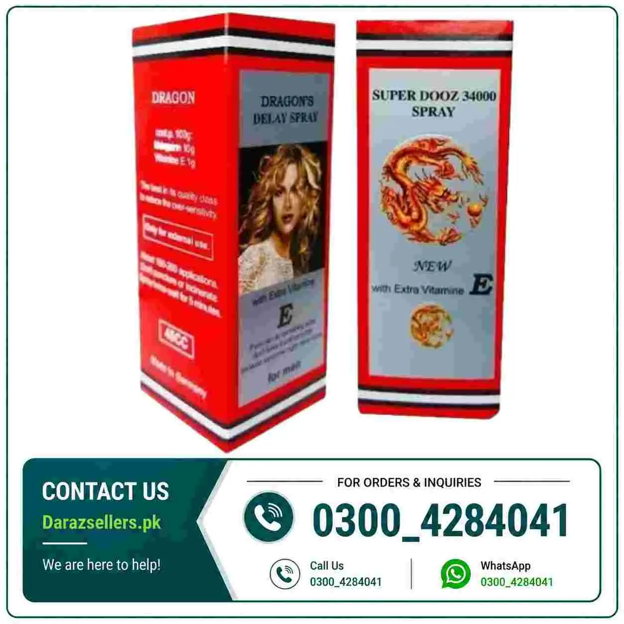 Super Dooz 34000 Dragon Delay Spray Price in Pakistan
