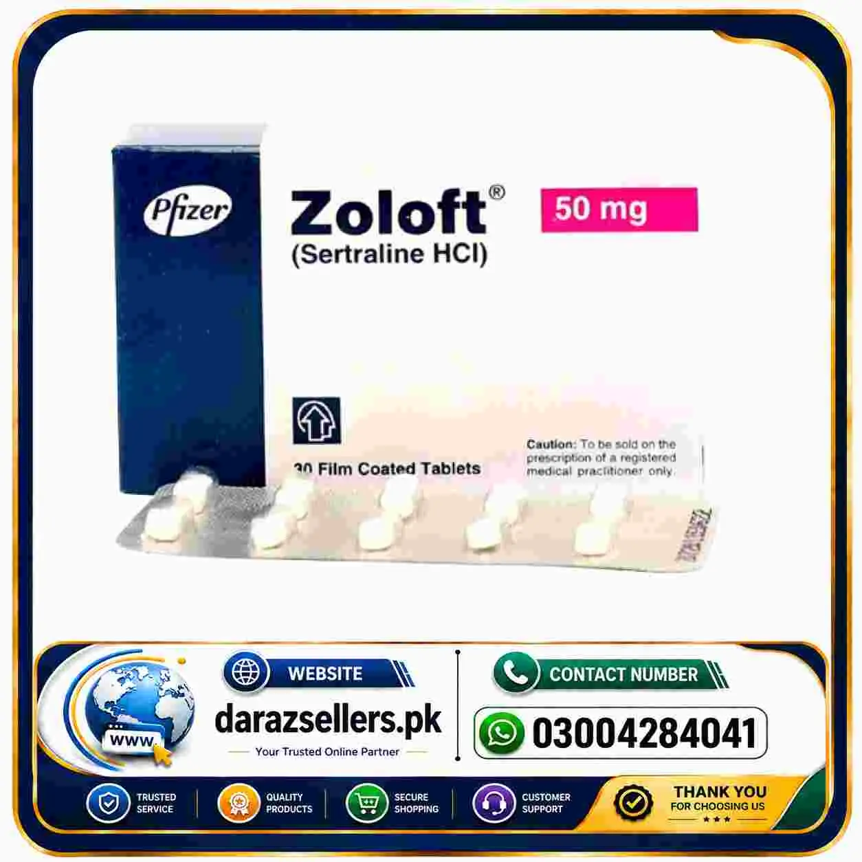 Zoloft 50mg Tablets Price In Pakistan